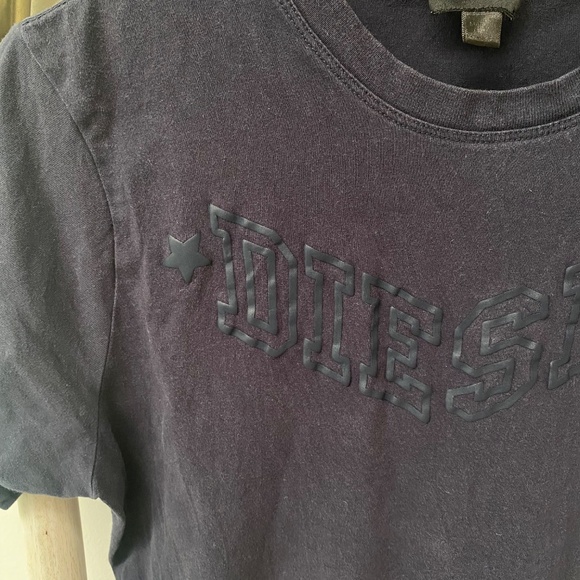 Diesel Short Sleeves Cotton Navy Basic Summer T-shirt With Logo Size S - Picture 4 of 7